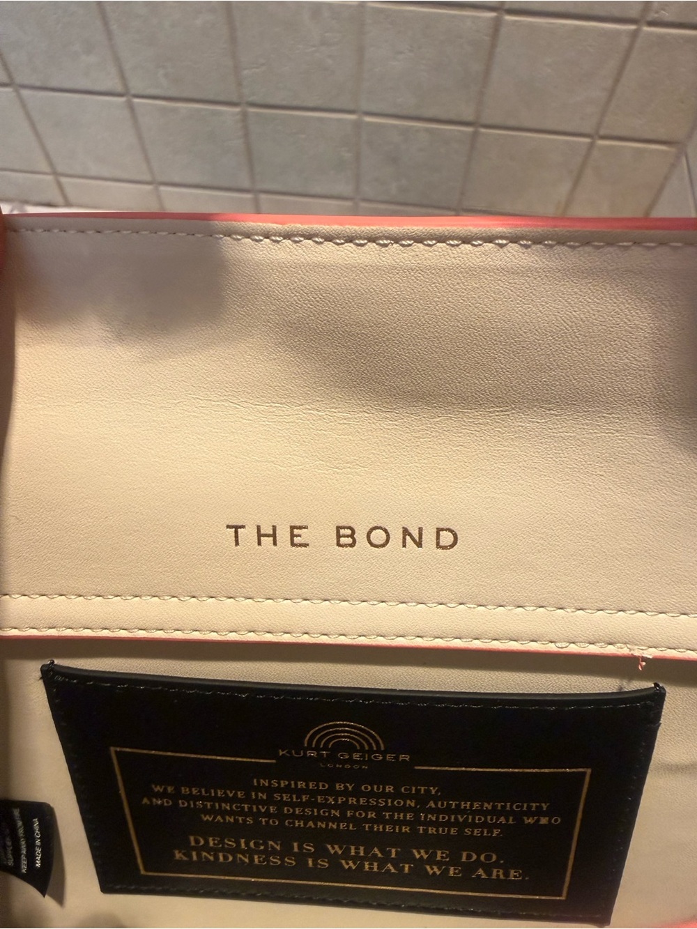 Kurt Geiger London "The Bond" All-Leather Tie-Dye Shoulder Bag. NWT. Full Set. - Picture 11 of 17